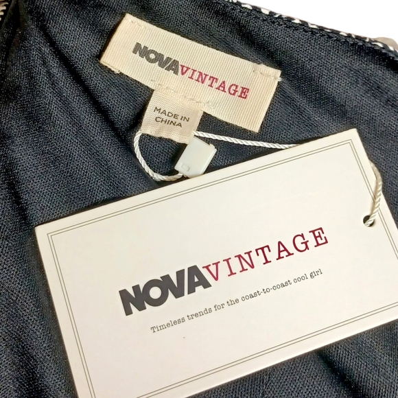 FASHION NOVA VINTAGE White Floral Print Ruffle Mini Black Lace Up 2 Pc Small NWT - Picture 5 of 15